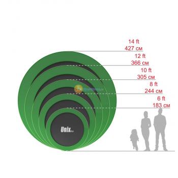 Батут UNIX line 14 ft outside (GREEN)