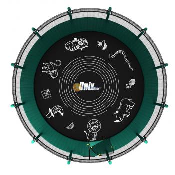 Батут UNIX line SUPREME GAME 14 ft (green)
