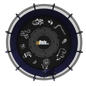 Батут UNIXline SUPREME GAME 8 ft (blue)