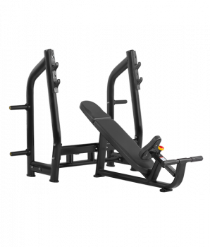 BRONZE GYM H-025 Скамья для жима с положительным наклоном (ЧЕРНЫЙ)