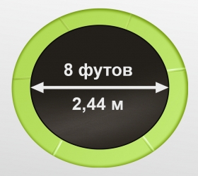 Батут ARLAND 8FT с внутренней страховочной сеткой и лестницей