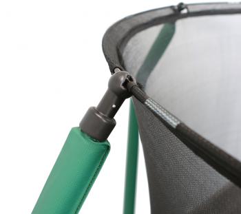 Батут ARLAND премиум 14FT с внутренней страховочной сеткой и лестницей (Dark green)